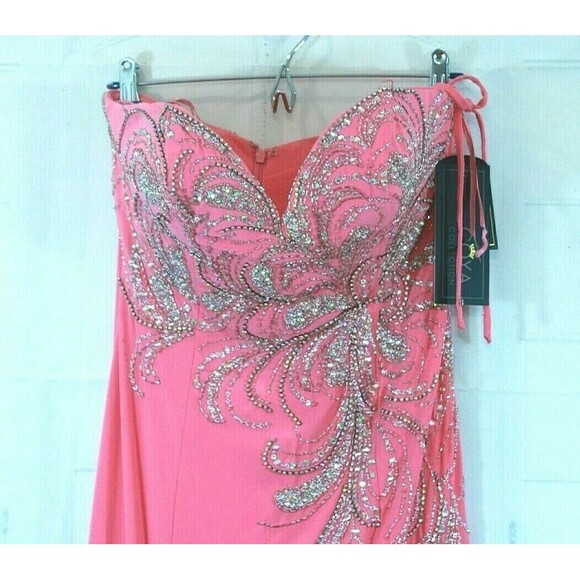 Coya Collection Evening Gown Sequins Rhinestones NWT Retails $425 Womens Size M - Picture 3 of 9
